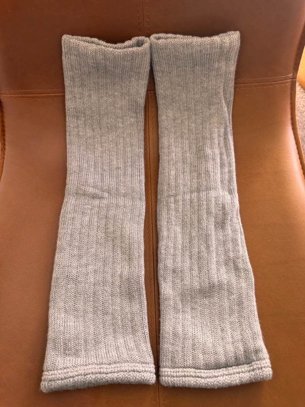 Alo Yoga Ribbed Leg Warmers Heather Gray NWOT